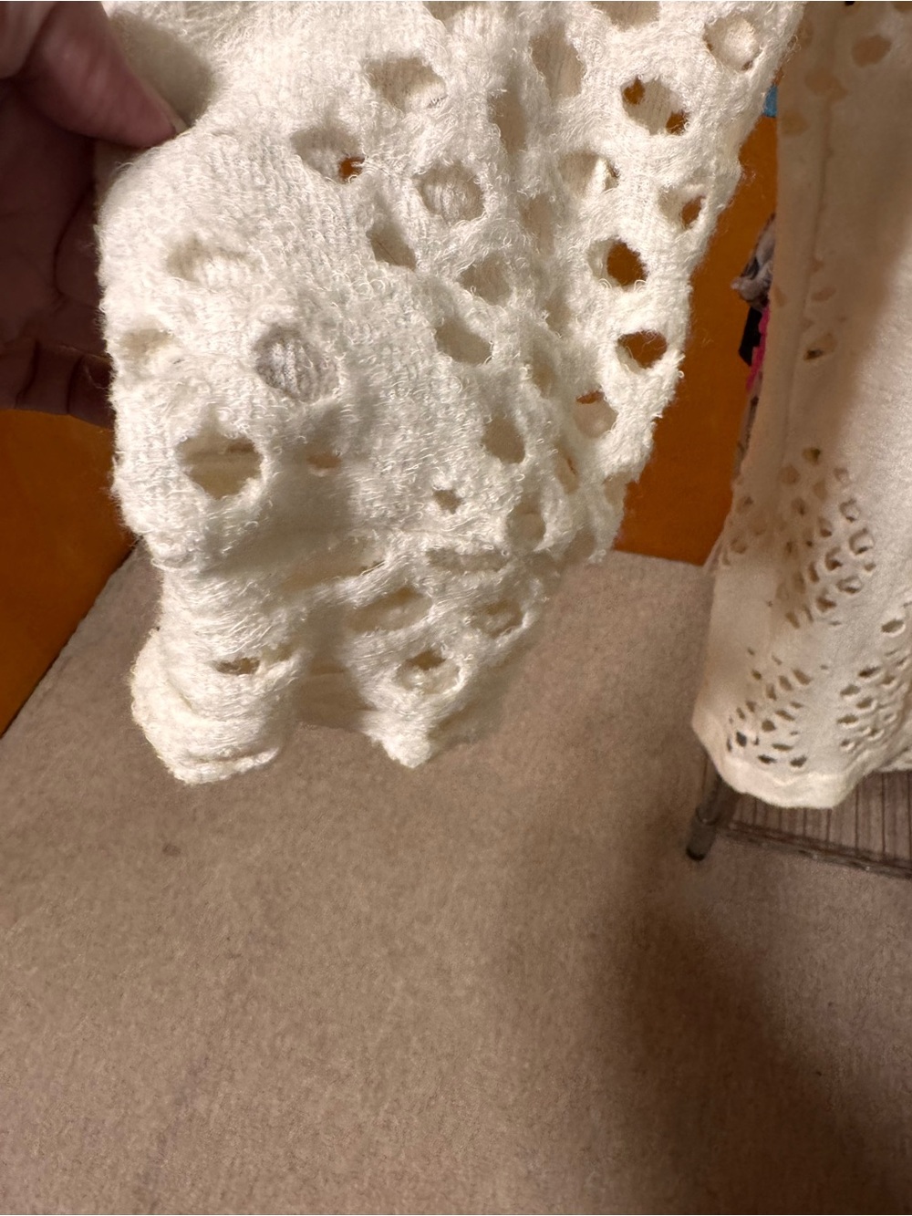 Y’s Yohji Yamamoto holed knit dress cotton wool women dress oversized - Picture 5 of 9